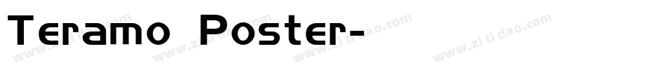 Teramo Poster字体转换